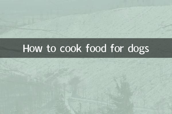 How to cook food for dogs