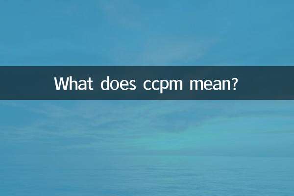 What does ccpm mean?