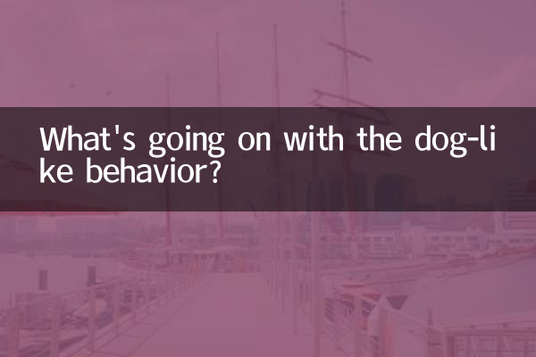 What's going on with the dog-like behavior?