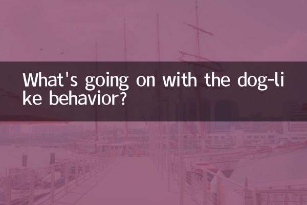 What's going on with the dog-like behavior?