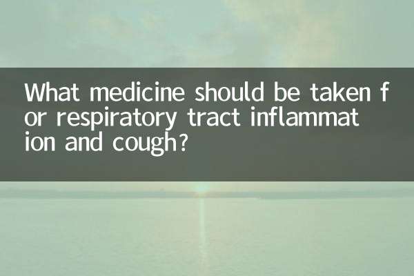 Que medicamento deve ser tomado para inflamação do trato respiratório e tosse?