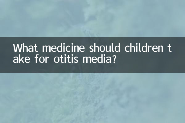 孩子中耳炎吃什么药