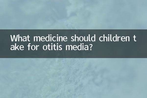 Quel médicament les enfants doivent-ils prendre contre l'otite moyenne ?