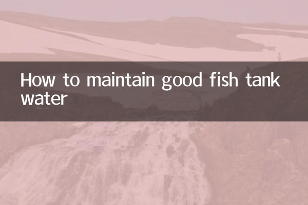 So pflegen Sie gutes Aquariumwasser