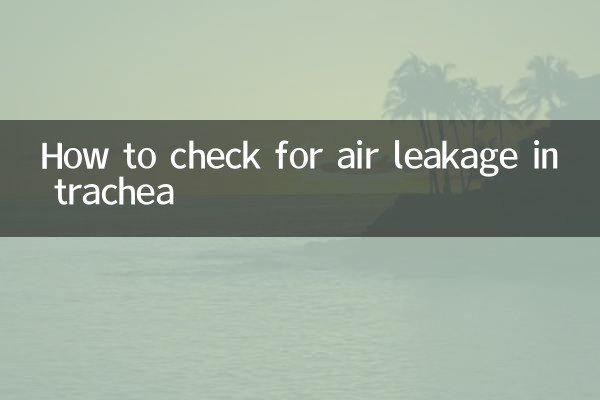 كيفية التحقق من تسرب الهواء في القصبة الهوائية