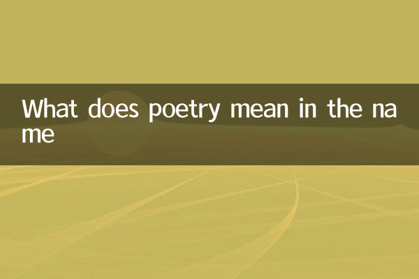 Was bedeutet Poesie im Namen?