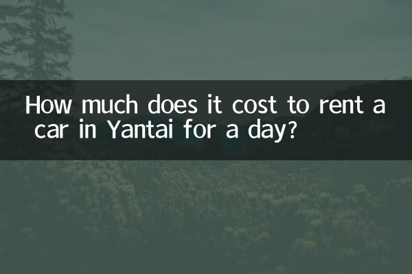 Quanto costa noleggiare un'auto a Yantai per un giorno?