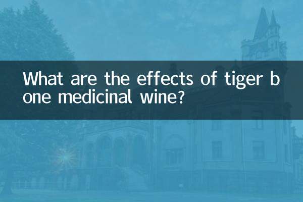टाइगर बोन औषधीय वाइन के प्रभाव क्या हैं?