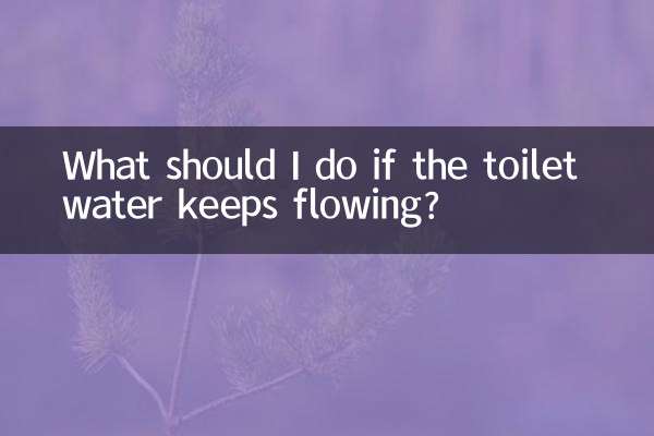 यदि शौचालय का पानी बहता रहे तो मुझे क्या करना चाहिए?