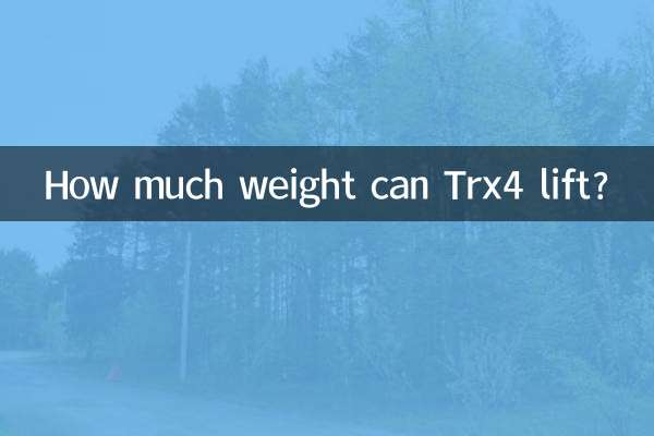Quanto peso può sollevare Trx4?
