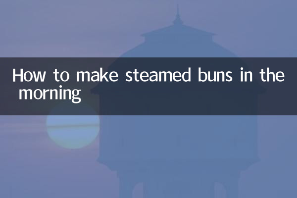 Wie man morgens Dampfbrötchen macht