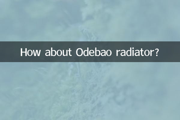 اوڈیباؤ ریڈی ایٹر کے بارے میں کیا خیال ہے؟