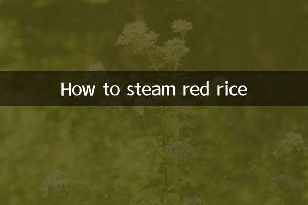 Come cuocere il riso rosso al vapore