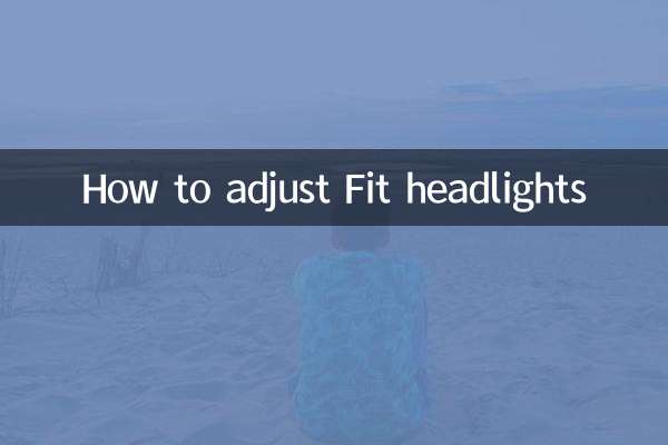 How to adjust Fit headlights