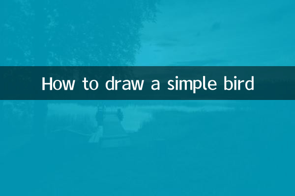 Cómo dibujar un pájaro simple