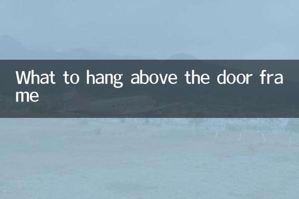 Was über dem Türrahmen hängen soll