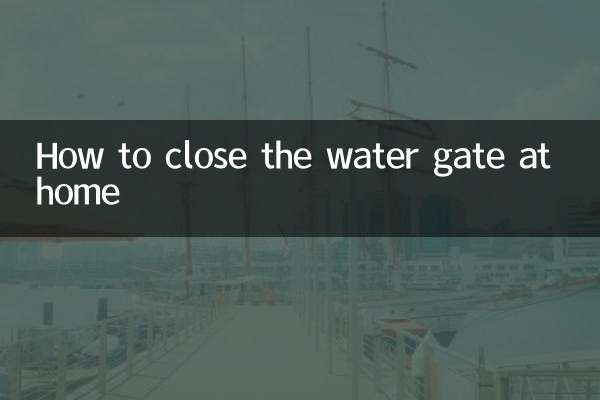 Como fechar a comporta de água em casa