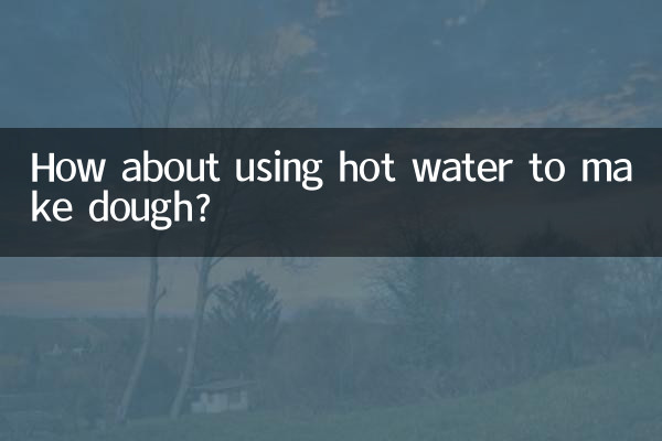 Que tal usar água quente para fazer massa?