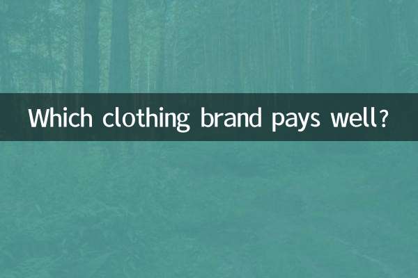 어느 의류 브랜드가 돈을 잘 벌까?