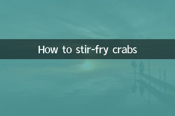 Cómo saltear cangrejos