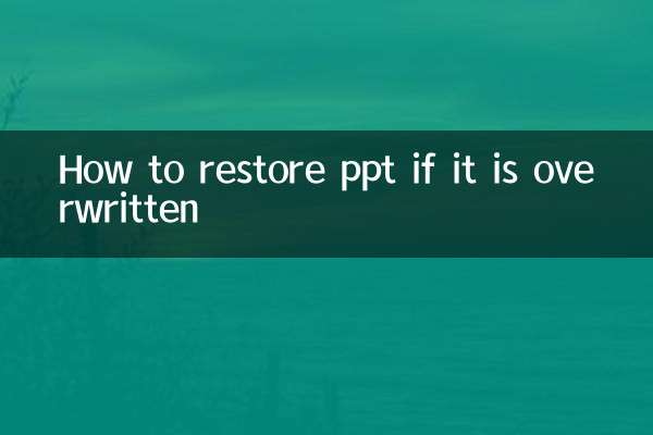 Como restaurar o ppt se ele for sobrescrito