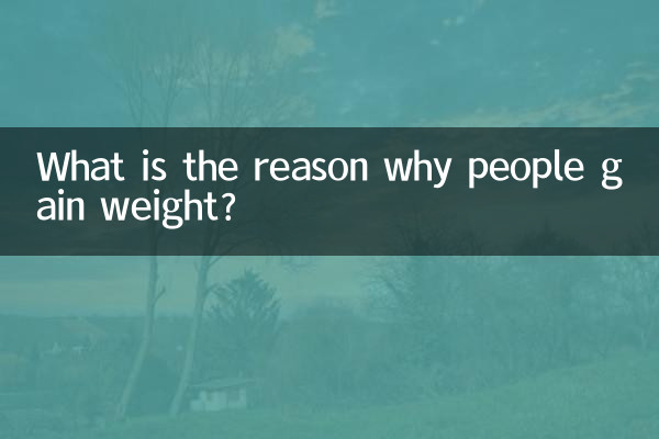 What is the reason why people gain weight?