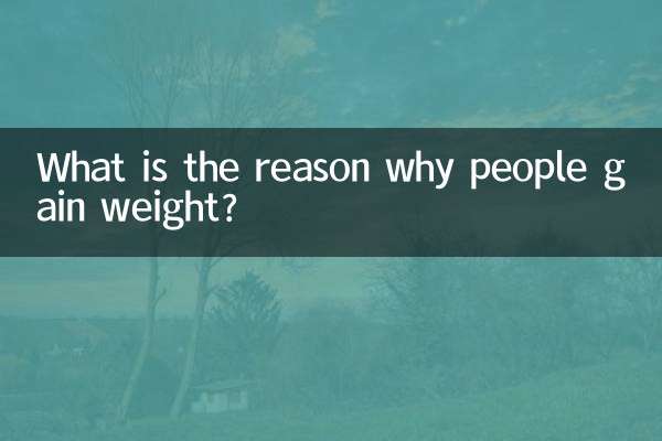 What is the reason why people gain weight?