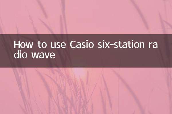 How to use Casio six-station radio wave