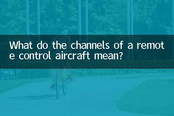 What do the channels of a remote control aircraft mean?