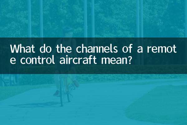 What do the channels of a remote control aircraft mean?