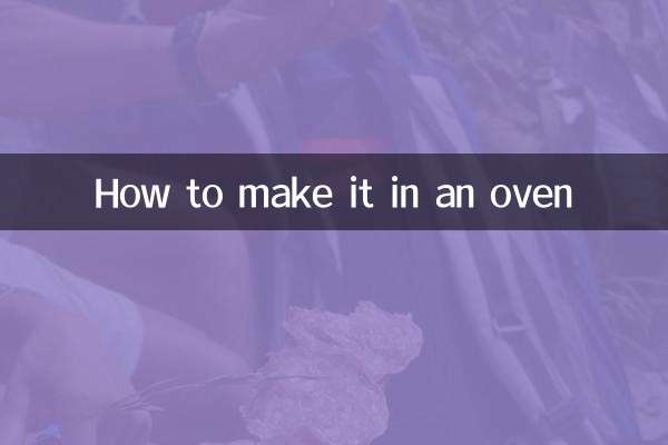 How to make it in an oven