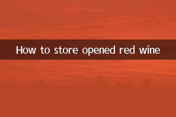 Come conservare il vino rosso aperto