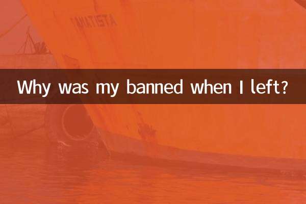 Why was my banned when I left?