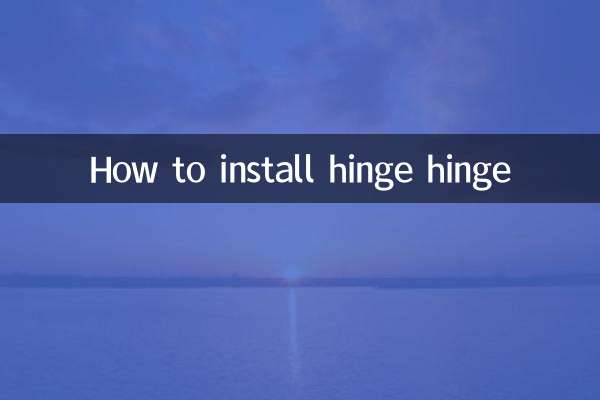 How to install hinge hinge