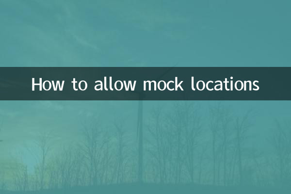How to allow mock locations