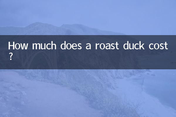 How much does a roast duck cost?