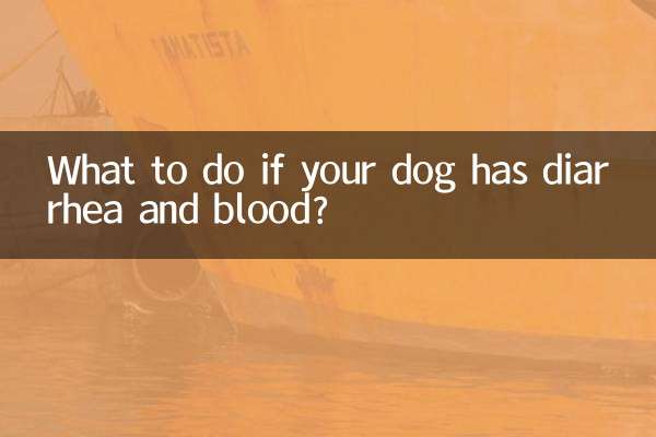 Cosa fare se il vostro cane ha diarrea e sangue?