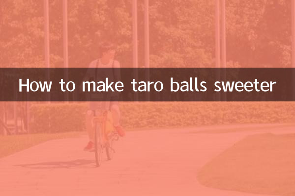 Cómo hacer que las bolas de taro sean más dulces