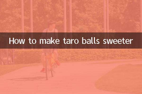 Cómo hacer que las bolas de taro sean más dulces
