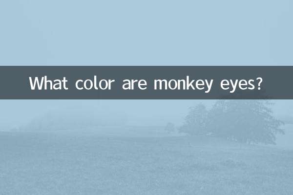 ¿De qué color son los ojos de mono?