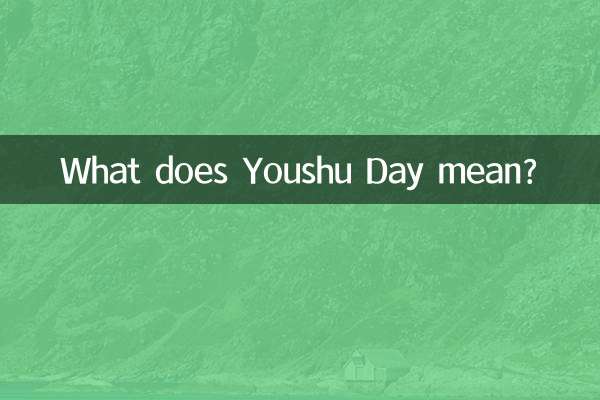 Was bedeutet der Youshu-Tag?