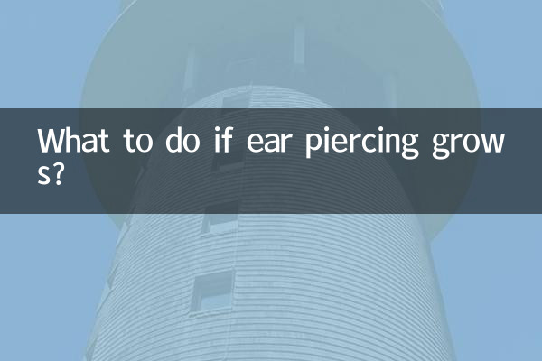 What to do if ear piercing grows?