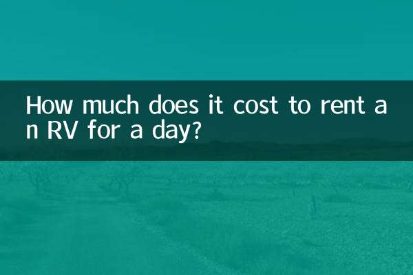 ¿Cuánto cuesta alquilar una casa rodante por un día?