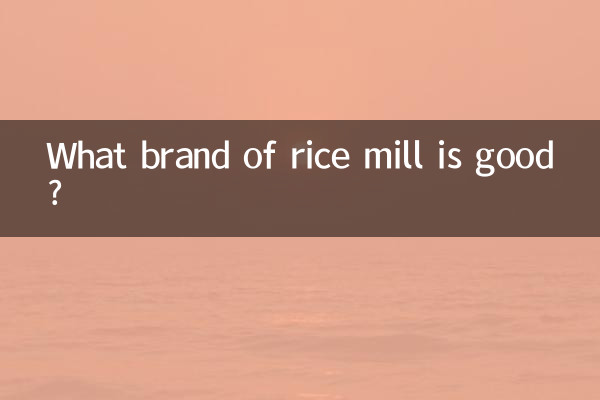 어떤 브랜드의 정미소가 좋은가요?