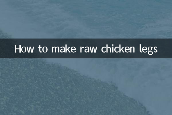 Wie man rohe Hähnchenschenkel macht