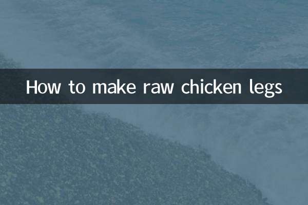 Wie man rohe Hähnchenschenkel macht
