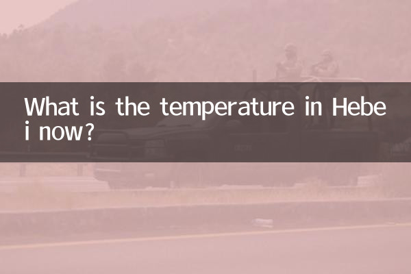 Qual è la temperatura in Hebei adesso?