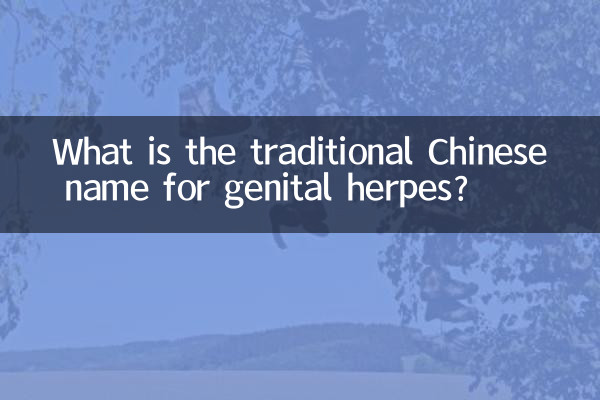 생식기 포진의 중국어 번체 이름은 무엇입니까?