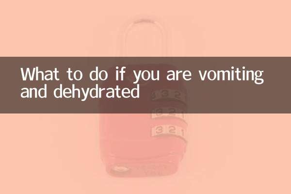 Qué hacer si estás vomitando y deshidratado