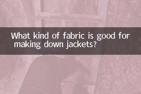 Welcher Stoff eignet sich für die Herstellung von Daunenjacken?